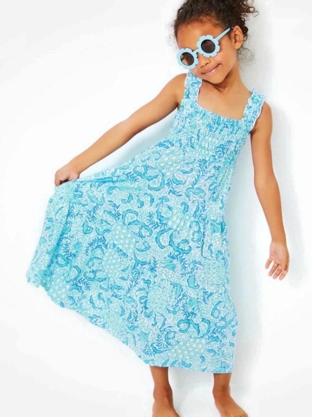 Lilly Pulitzer Mini Hadly Maxi Goombay Grooves Dress NWT Size L (8-10)